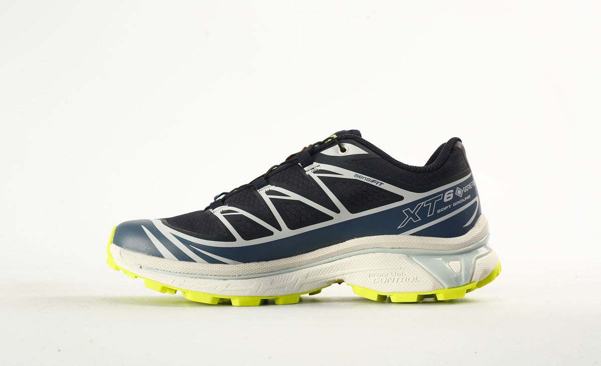 Salomon XT-6 GTX Men's Trail Running Shoes "Dark Blue White Lime"- outdoor hiking shoes/Women's Shoe Sale / Men's Shoe Sale