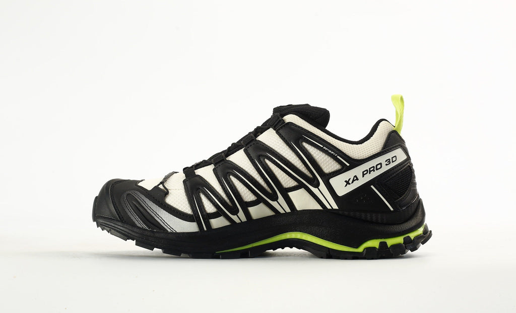 Salomon XA PRO 3D GTX "White Black Lime" Outdoor Hiking Trail Shoes- outdoor hiking shoes/Women's Shoe Sale / Men's Shoe Sale