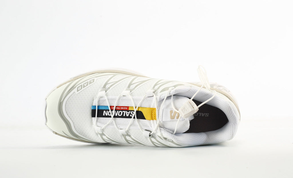 Salomon S-LAB XT-6 Men's Outdoor Trail Running Shoes "White Silver Grey"- outdoor hiking shoes/Women's Shoe Sale / Men's Shoe Sale