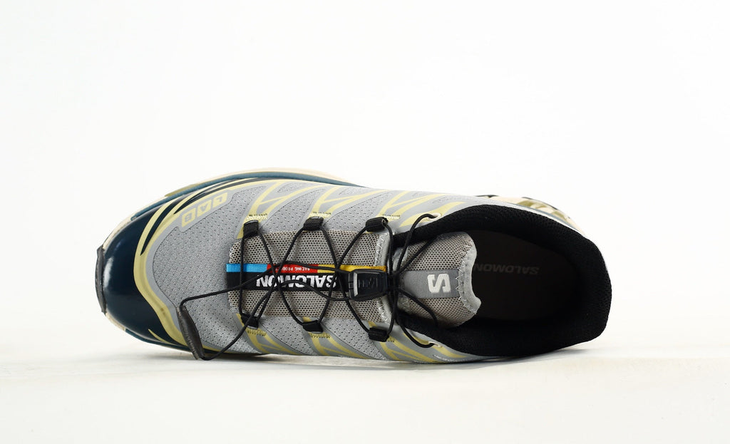 Salomon S-LAB XT-6 Men's Outdoor Trail Running Shoes "Grey Navy Yellow"- outdoor hiking shoes/Women's Shoe Sale / Men's Shoe Sale