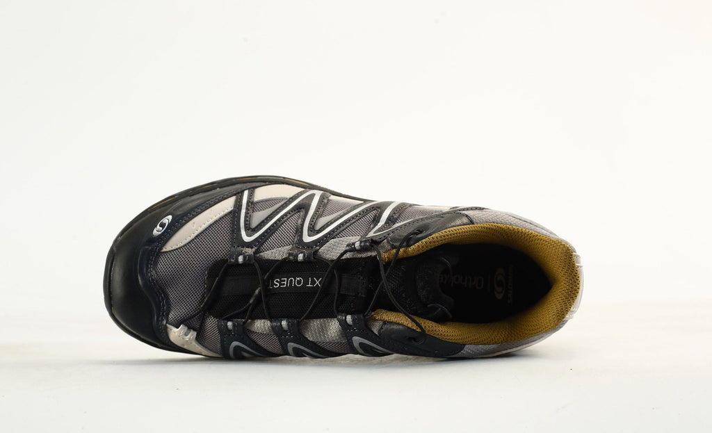 Salomon XT Quest Outdoor Hiking Shoes "Black Grey Yellow"- outdoor hiking shoes/Women's Shoe Sale / Men's Shoe Sale