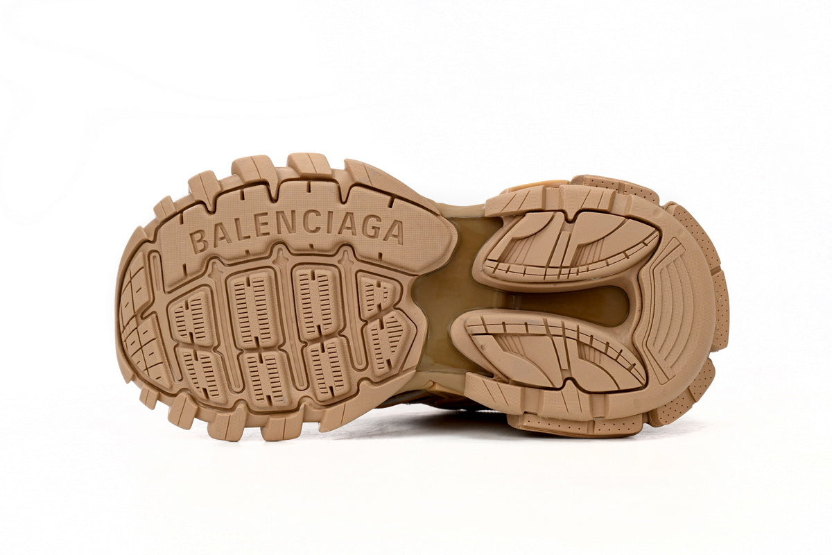 Balenciaga Track 2 Open Sneakers "Camel"-retro thick sole dad shoes，Women's Shoe Sale / Men's Shoe Sale