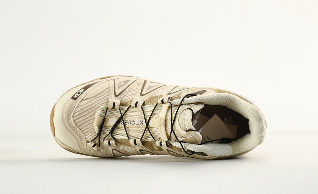 Salomon XT QUEST Trail Hiking Shoes "Beige Olive"- outdoor hiking shoes/Women's Shoe Sale / Men's Shoe Sale