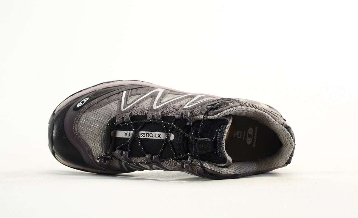 Salomon XT-Quest GORE-TEX Trail Running & Hiking Sneakers, “Black/Gull Gray/Plum”