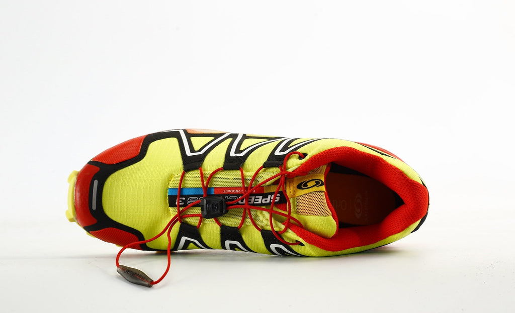 Salomon Speedcross 3 Trail Running Shoes "Yellow Red"- outdoor hiking shoes/Women's Shoe Sale / Men's Shoe Sale
