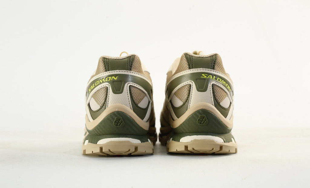 Salomon XT-Quest Trail Running & Hiking Shoes, “Vanilla Ice/Black/Bistro Green”