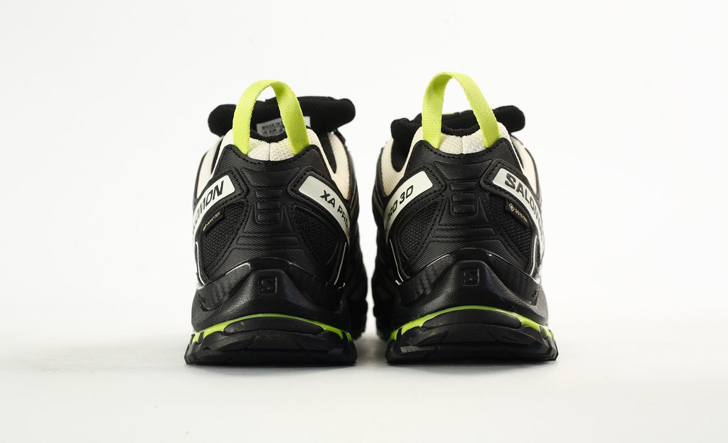 Salomon XA PRO 3D GTX "White Black Lime" Outdoor Hiking Trail Shoes- outdoor hiking shoes/Women's Shoe Sale / Men's Shoe Sale
