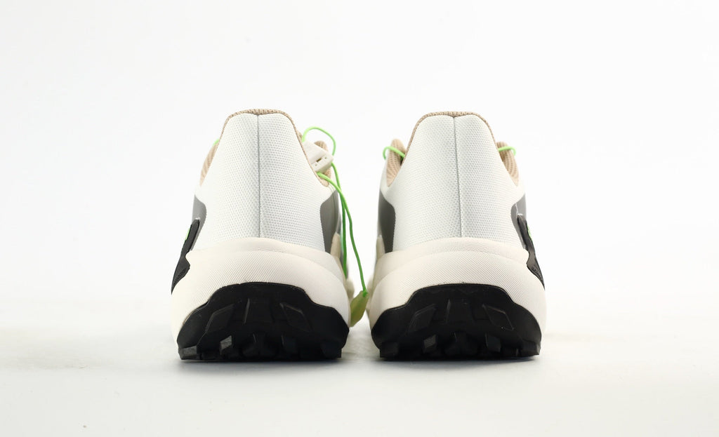 Salomon Genesis Trail Running Shoes "White Oxford Tan Green Gecko"- outdoor hiking shoes/Women's Shoe Sale / Men's Shoe Sale