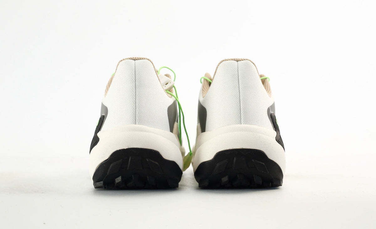 Salomon Genesis Trail Running Shoes "White Oxford Tan Green Gecko"- outdoor hiking shoes/Women's Shoe Sale / Men's Shoe Sale