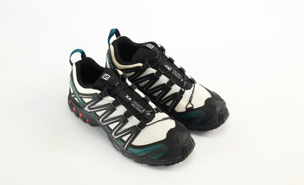Salomon XA Pro 3D "White Black Teal"- outdoor hiking shoes/Women's Shoe Sale / Men's Shoe Sale
