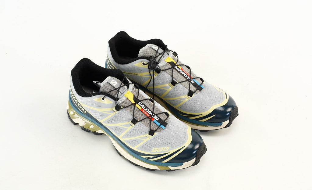 Salomon S-LAB XT-6 Men's Outdoor Trail Running Shoes "Light Grey Navy Olive"