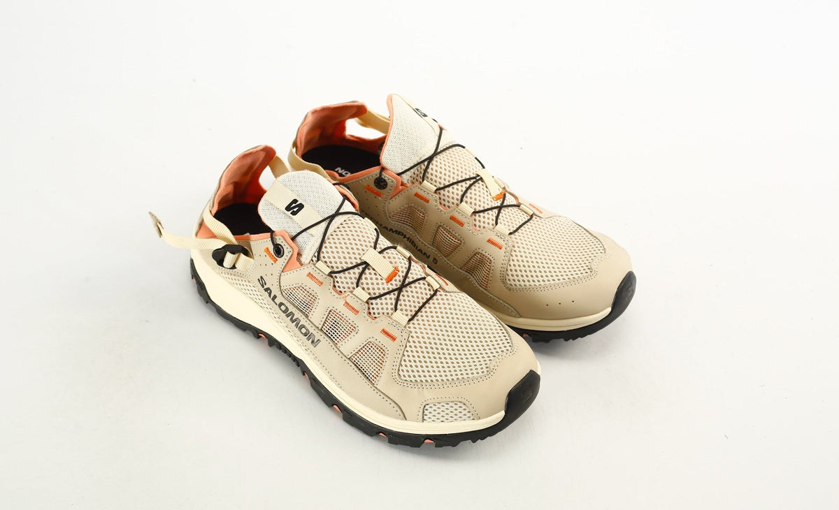 Salomon Techamphibian 5 Women's Water Shoes "Khaki / Orange"- outdoor hiking shoes/Women's Shoe Sale / Men's Shoe Sale