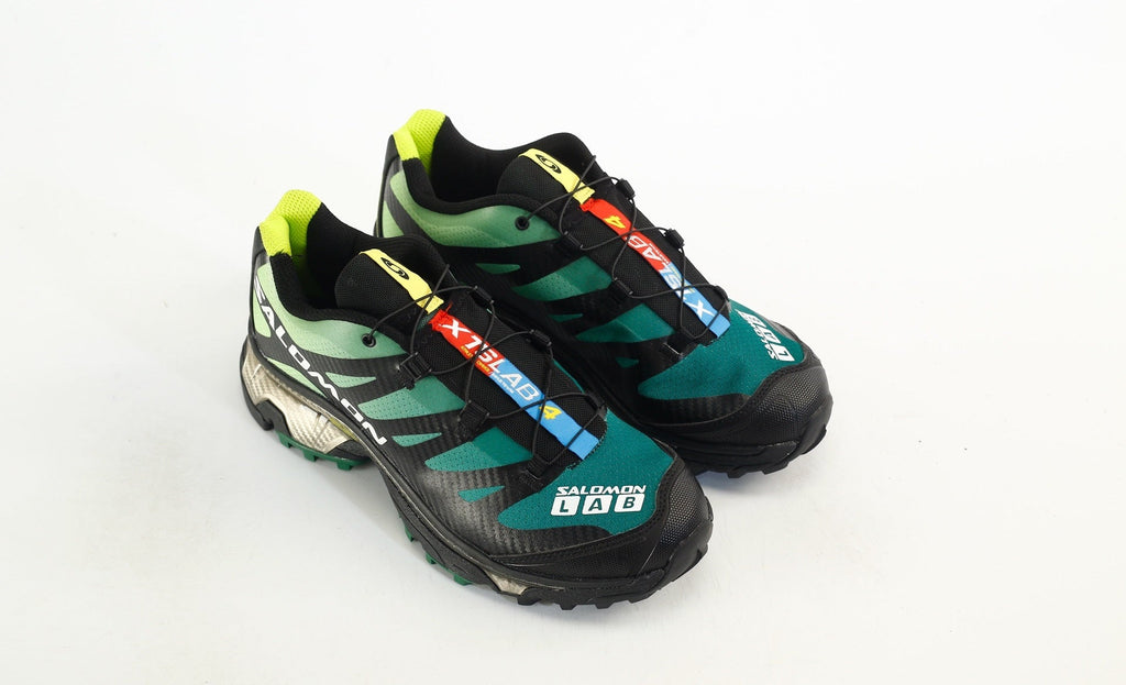 Salomon XT-4 S/LAB OG Men's Trail Running Sneakers "Black Teal Green"- outdoor hiking shoes/Women's Shoe Sale / Men's Shoe Sale