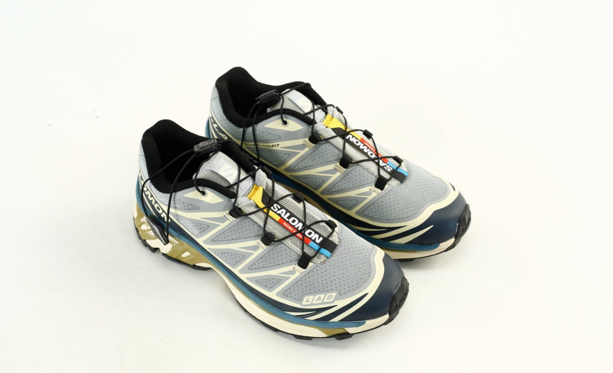 Salomon XT-6 S-LAB Men Women Outdoor Trail Running Shoes "Grey Navy Blue Olive"