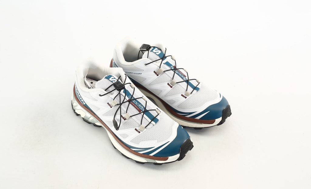 Salomon S-LAB XT-6 Men Women Outdoor Trail Running Shoes "White Deep Teal Brown"