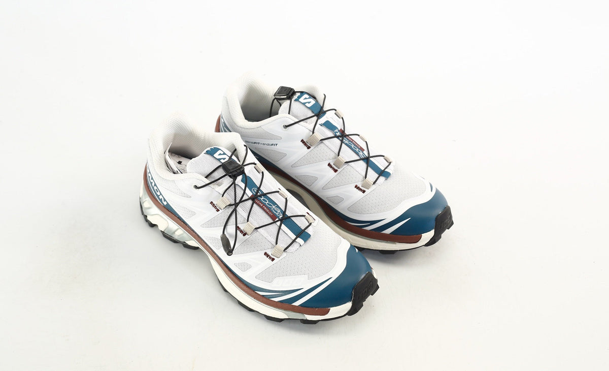 Salomon S-LAB XT-6 Men Women Outdoor Trail Running Shoes "White Deep Teal Brown"