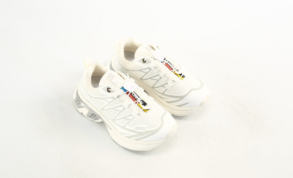 Salomon S-LAB XT-6 Kids Outdoor Trail Running Shoes "White Light Gray"