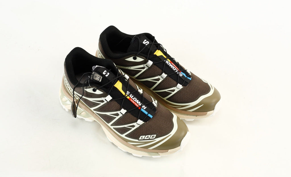 Salomon S-LAB XT-6 Trail Running Shoes "Dark Brown Olive"- outdoor hiking shoes/Women's Shoe Sale / Men's Shoe Sale
