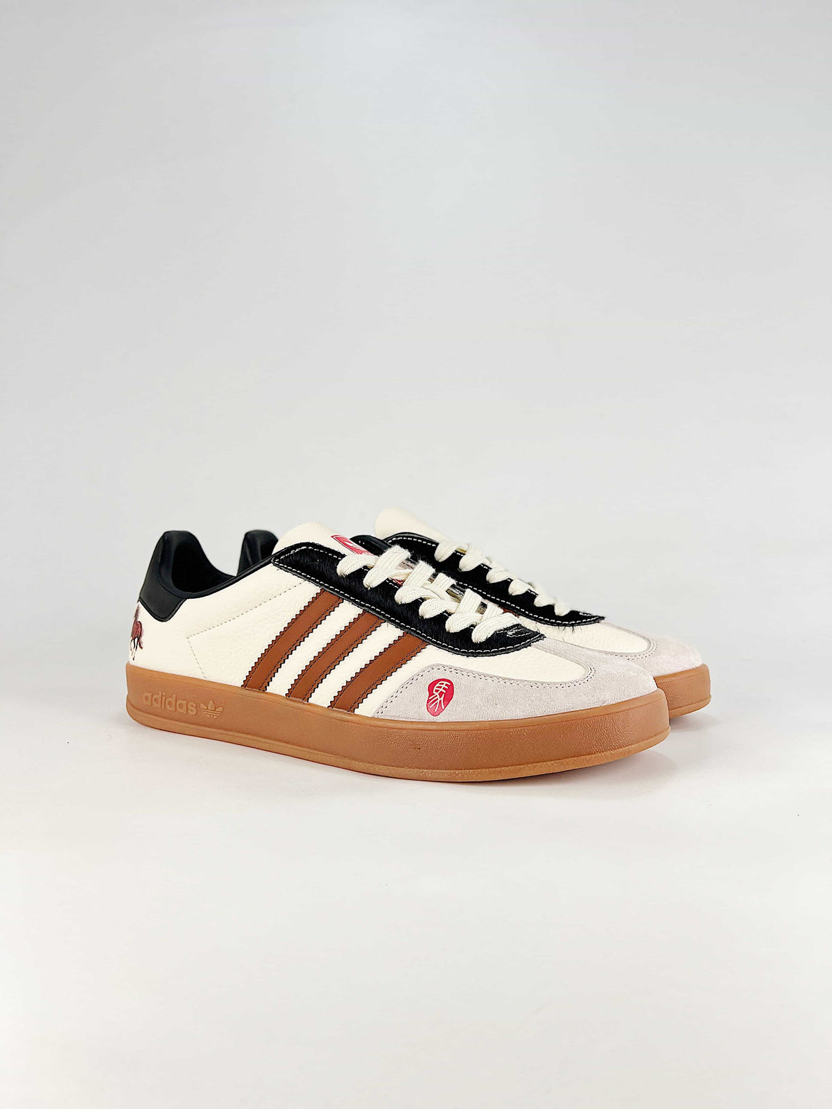 Adidas Gazelle Indoor Year of Horse "Cream White Brown"-Classic sneakers，Adidas Women's Shoe Sale / Men's Shoe Sale