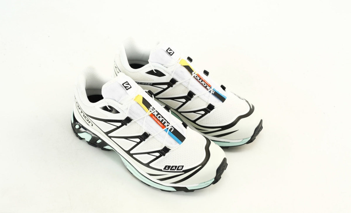 Salomon XT-6 S-LAB Men Women Outdoor Trail Running Hiking Shoes "White Black Mint Green"