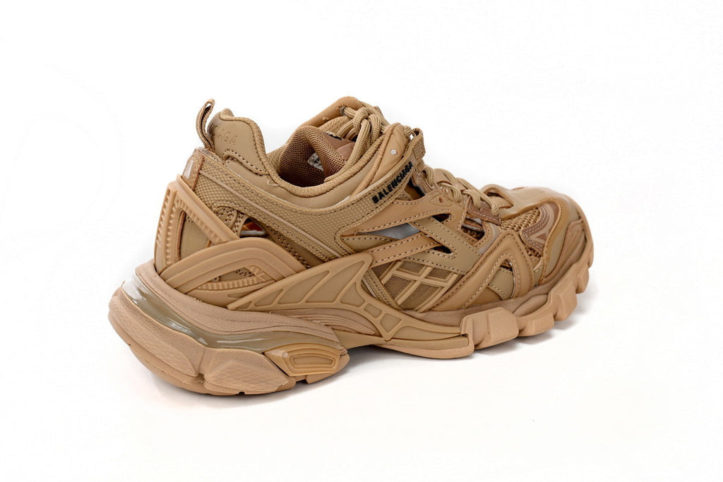 Balenciaga Track 2 Open Sneakers "Camel"-retro thick sole dad shoes，Women's Shoe Sale / Men's Shoe Sale