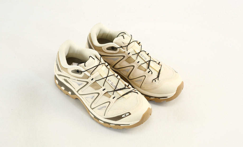 Salomon XT QUEST Trail Hiking Shoes "Beige Olive"- outdoor hiking shoes/Women's Shoe Sale / Men's Shoe Sale
