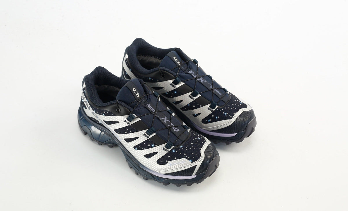 Salomon XT-4 OG GTX Men's Trail Running Sneakers "Silver / Navy Blue Starry Sky"- outdoor hiking shoes/Women's Shoe Sale / Men's Shoe Sale