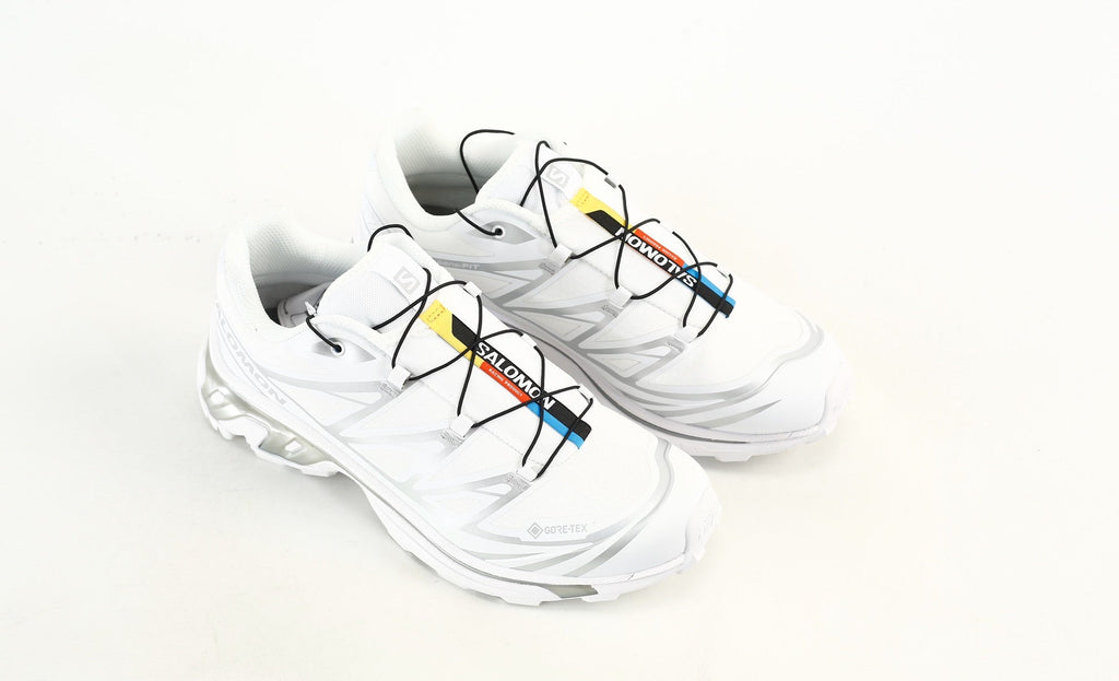 Salomon XT-6 GTX Men Women Outdoor Trail Running Shoes "White Silver"