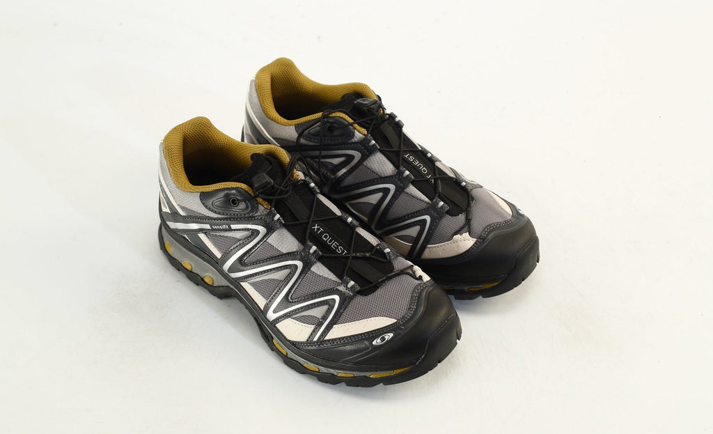 Salomon XT-QUEST Outdoor Hiking Sneakers "Black Paloma Brilliant Olive"