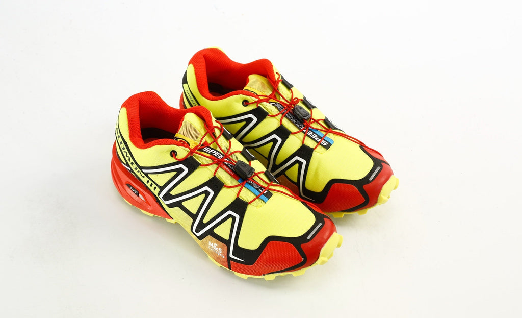 Salomon Speedcross 3 Trail Running Shoes "Yellow Red"- outdoor hiking shoes/Women's Shoe Sale / Men's Shoe Sale