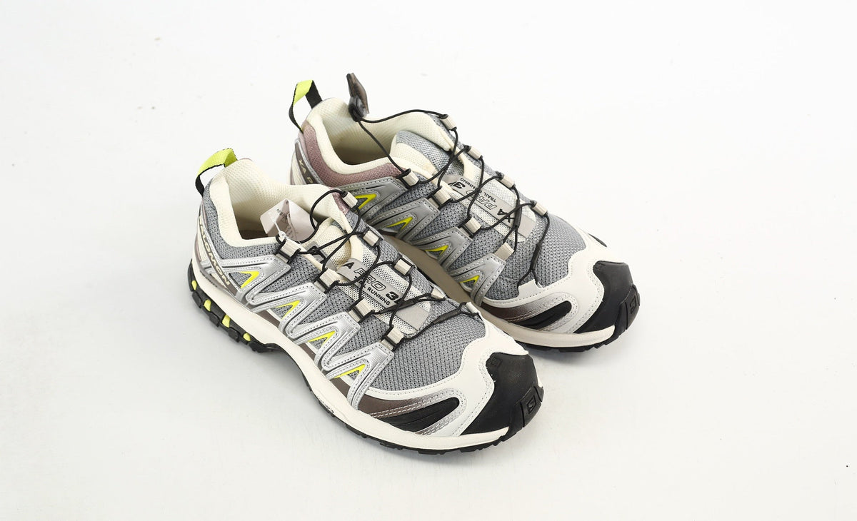 Salomon XA Pro 3D "Grey Brown Lime"- outdoor hiking shoes/Women's Shoe Sale / Men's Shoe Sale