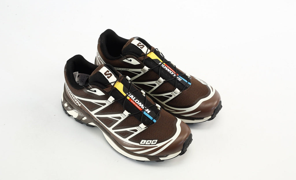 Salomon S-LAB XT-6 Men's Trail Running Hiking Shoes "Dark Brown White"- outdoor hiking shoes/Women's Shoe Sale / Men's Shoe Sale