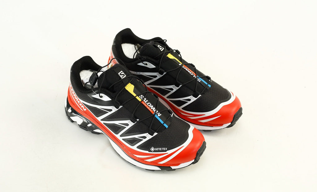Salomon XT-6 GTX Men's Trail Running Hiking Shoes "Black Red White"- outdoor hiking shoes/Women's Shoe Sale / Men's Shoe Sale