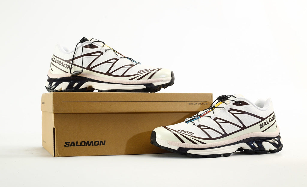 Salomon S-LAB XT-6 Men Women Outdoor Trail Running Shoes "White Dark Brown"