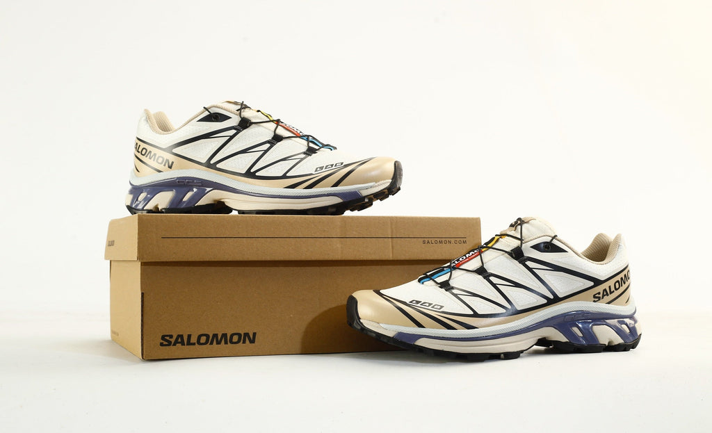 Salomon XT-6 S-LAB Men Women Outdoor Trail Hiking Shoes "Cream Khaki Purple"