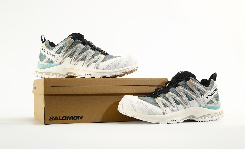Salomon XA PRO 3D "White Teal Beige" Outdoor Hiking Shoes- outdoor hiking shoes/Women's Shoe Sale / Men's Shoe Sale