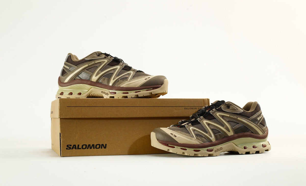Salomon XT-Quest Trail Running & Hiking Sneakers, “Aloe/Dark Earth/Burnt Ochre”