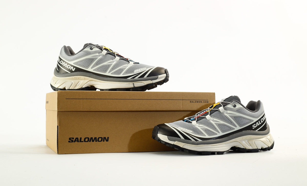 Salomon S-LAB XT-6 Men's Trail Running Shoes "Grey Black"- outdoor hiking shoes/Women's Shoe Sale / Men's Shoe Sale