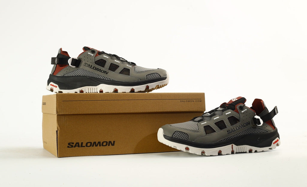 Salomon Techamphibian 5 Men's Water Shoes "Gray / Rust"- outdoor hiking shoes/Women's Shoe Sale / Men's Shoe Sale