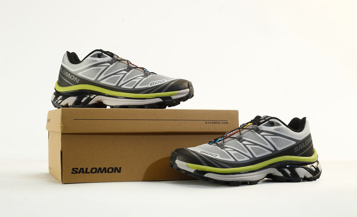 Salomon S-LAB XT-6 Men Women Outdoor Trail Running Shoes "Gray Black Lime Green"