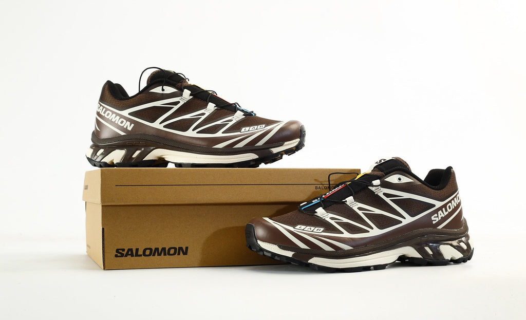Salomon S-LAB XT-6 Men Women Outdoor Trail Running Shoes "Brown White"