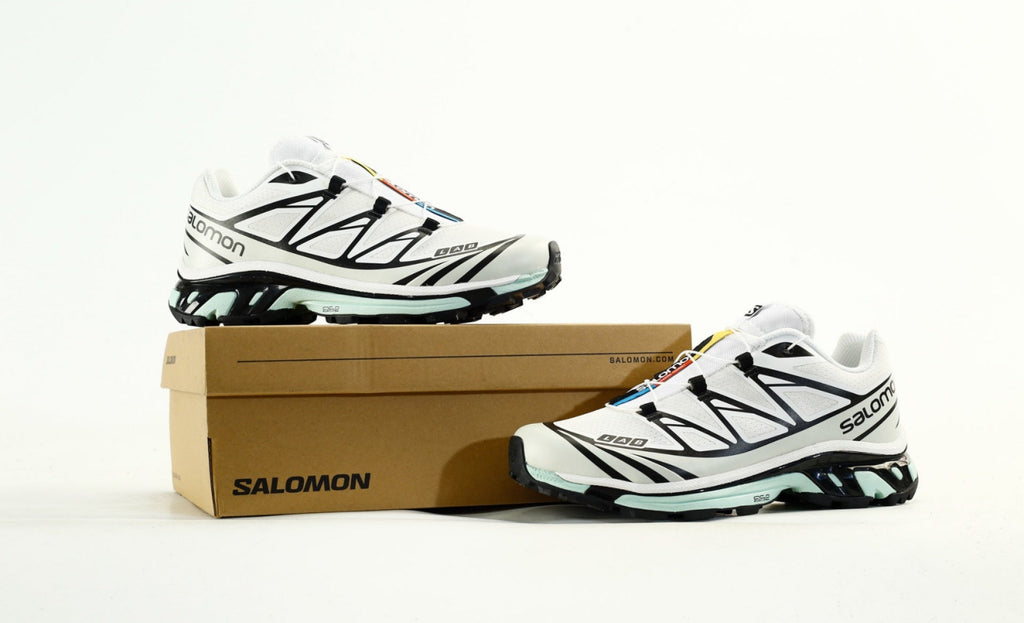 Salomon XT-6 S-LAB Men Women Outdoor Trail Running Hiking Shoes "White Black Mint Green"