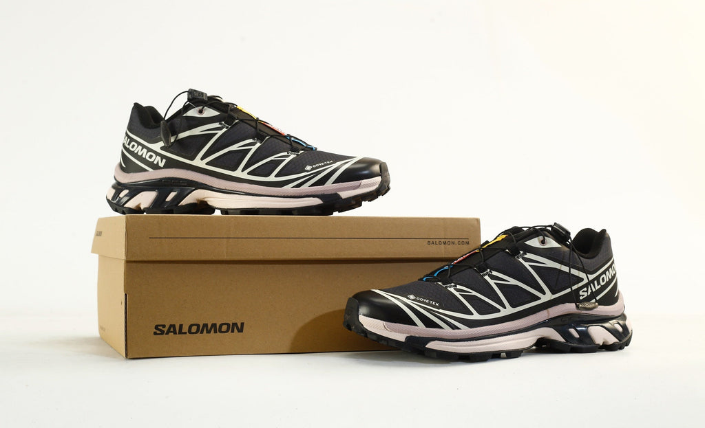 Salomon XT-6 GTX Men's Outdoor Trail Running Shoes "Black & Light Pink"