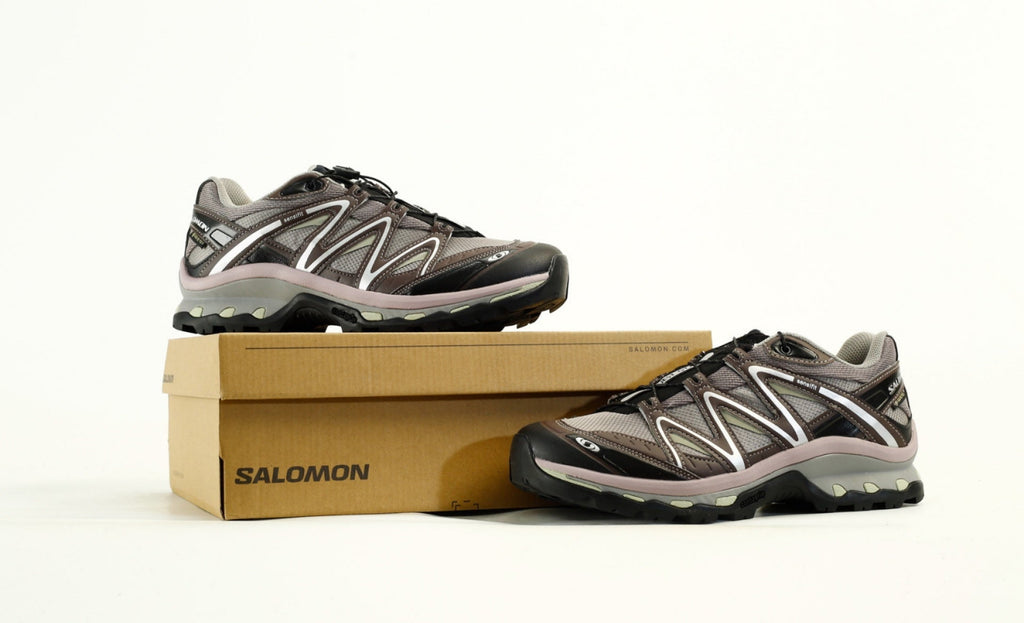 Salomon XT Quest GTX Outdoor Hiking Shoes "Brown Pink"- outdoor hiking shoes/Women's Shoe Sale / Men's Shoe Sale