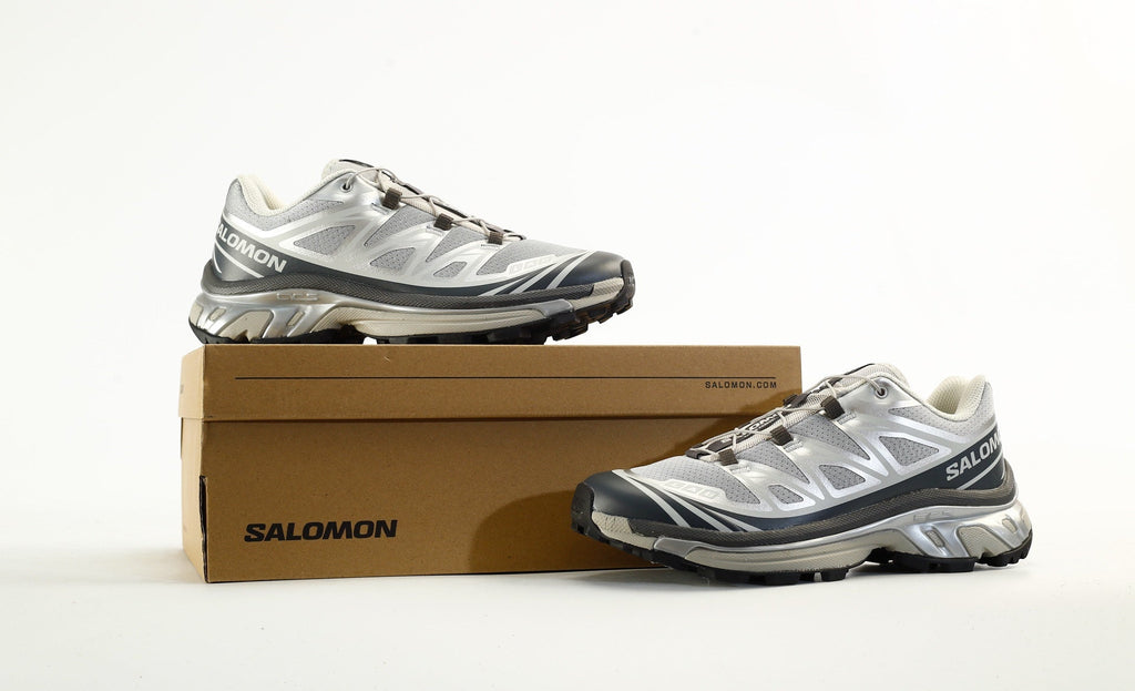 Salomon S-LAB XT-6 Advanced Trail Running Shoes "Grey Silver"- outdoor hiking shoes/Women's Shoe Sale / Men's Shoe Sale