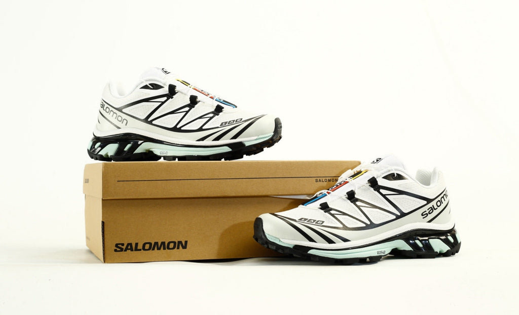 Salomon S-LAB XT 6 Men's Trail Running Shoes "White Black Mint"- outdoor hiking shoes/Women's Shoe Sale / Men's Shoe Sale