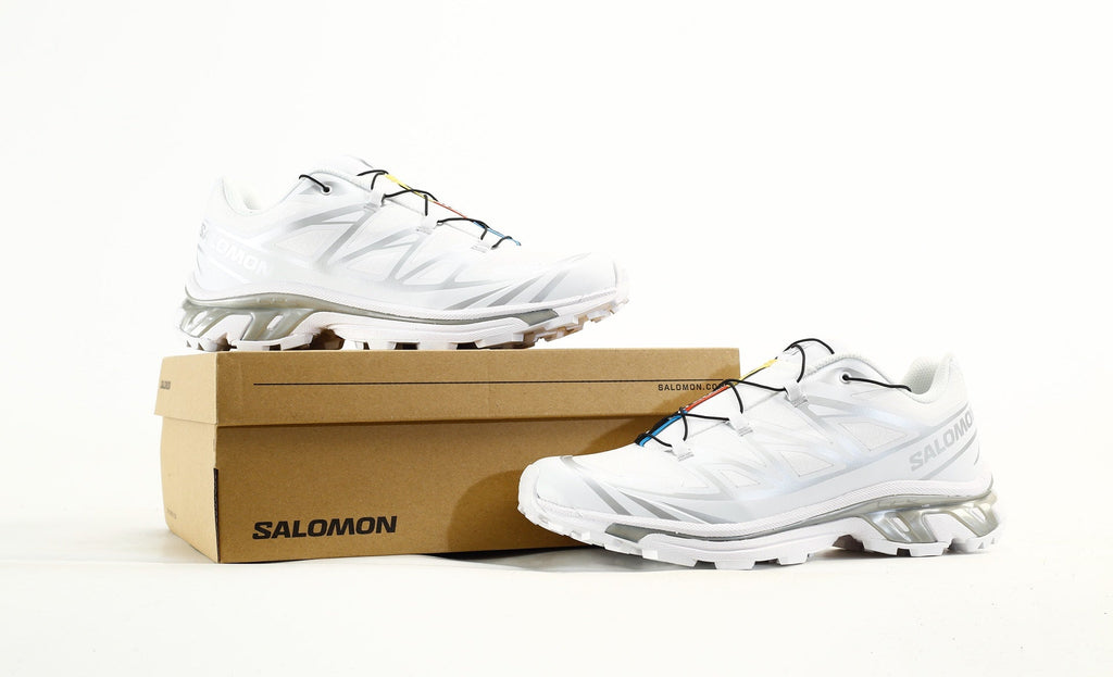 Salomon XT-6 GTX Men Women Outdoor Trail Running Shoes "White Silver"