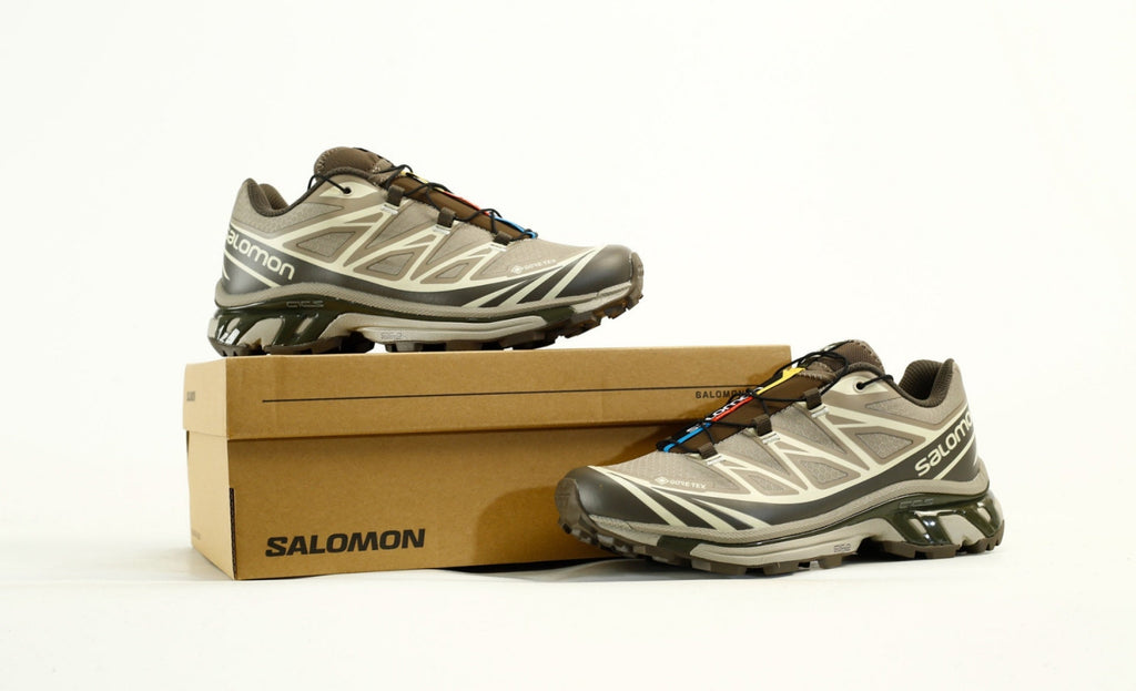 Salomon XT Quest Outdoor Hiking Shoes "White & Brown"- outdoor hiking shoes/Women's Shoe Sale / Men's Shoe Sale