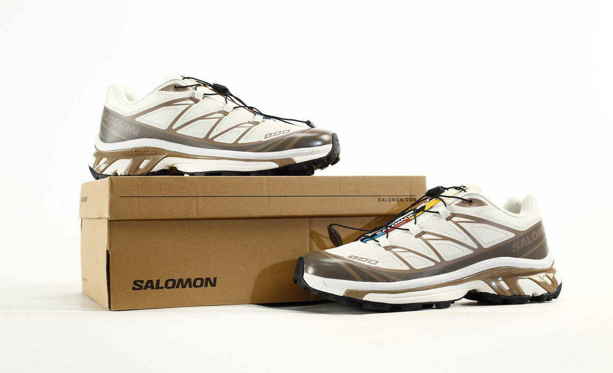 Salomon S-LAB XT-6 Men Women Outdoor Trail Running Shoes "Cream White Brown"