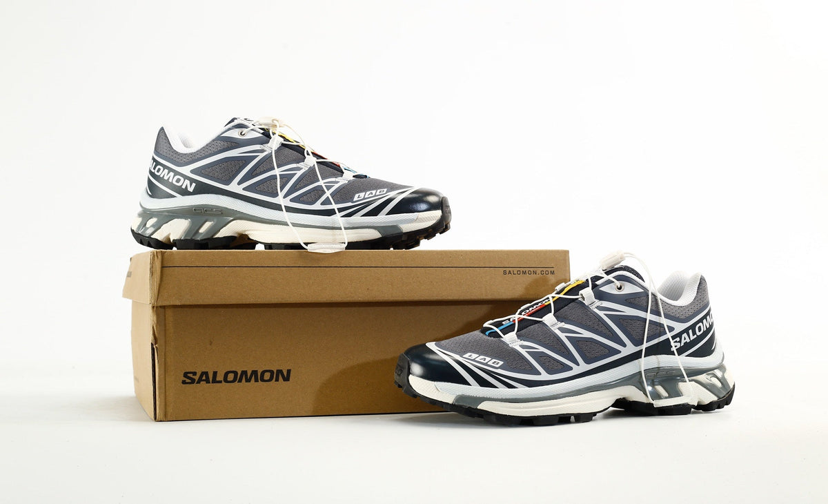 Salomon XT-6 S-LAB Men Women Outdoor Trail Running Hiking Shoes "Dark Navy Grey White"